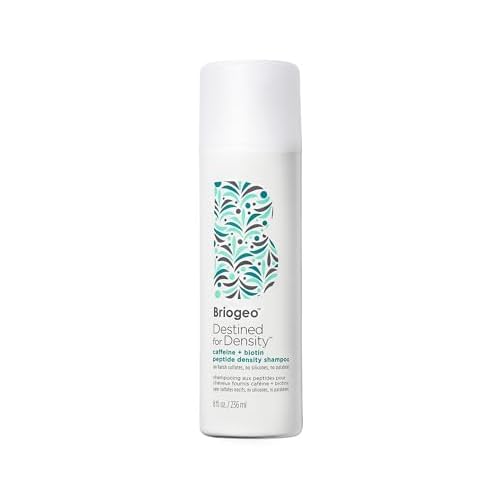 Briogeo Destined For Density Caffeine + Biotin Peptide Density Shampoo, Increases Hair Thickness, Volume and Density for Fine or Thinning Hair, Vegan, Cruelty-Free