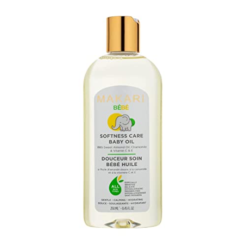 MAKARI Bebe 3 Piece Shower Gift Set - Foaming Gel, Cleansing Milk & Oil, Gentle, Nourishing & Calming Bath Routine for Newborn and Up, Hypoallergenic & Paraben-Free Baby Care Products