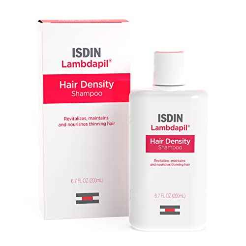 ISDIN Lambdapil hair volumizing Shampoo: Hair density shampoo for thinning hair 6.7FL OZ (200ml).