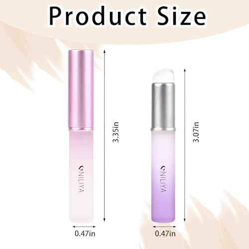 2PCS Silicone Nail Art Ombre Applicator, One Sheet Flower Stickers Decals, for Chrome Nail Powder, Floral Plant leaf Design of 5D Embossed Self-Adhesive Decoration Set, for Beginners