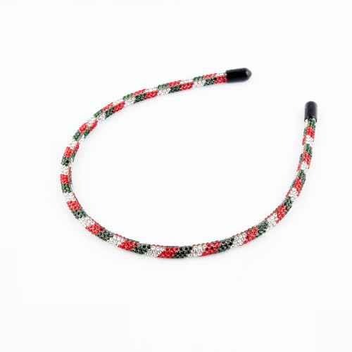 Soochat Christmas Rhinestone Headbands Xmas Crystal Hairband Merry Christmas Headband Hair Hoop Holiday Party Hair Accessories for Women Girls