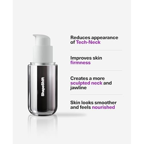 SickScience ShapeShift Advanced Jaw & Neck Firming Serum - Double Chin Reducer, Face Tightening Treatment with Exosome Technology to Lift Sagging Skin & Wrinkles in both Women & Men, 1.7oz