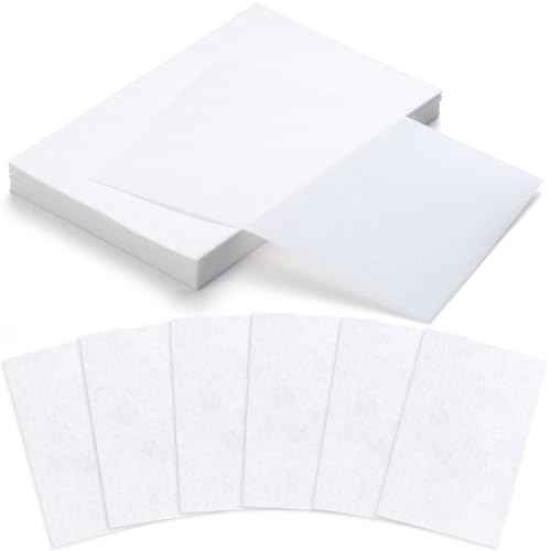 100pcs End Papers for Hair, Disposable Salon Hair Perm Papers, High Temperature Resistance Curling Styling Accessories for Cold and Hot Perms- White