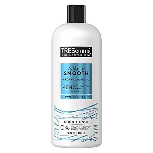 TRESemm? Silky & Smooth Anti-Frizz Conditioner for Frizzy Hair Formulated With Pro Style Technology 28 Fl oz