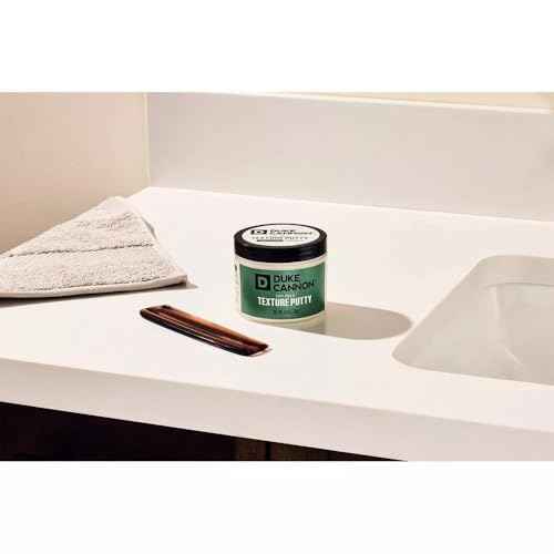 Duke Cannon Dry Hold Texture Putty ? Medium Hold, No Shine Hair Styling Paste for Men, 4.6 oz