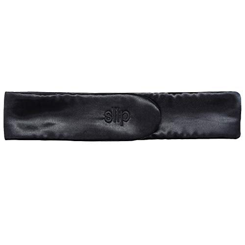 SLIP Glam Band Black ? Ultra-Smooth Hair Tie for Gentle Hold, Prevents Creases & Breakage, Ideal for Sleep, Workouts & Everyday Styling, Durable & Luxurious Hair Accessory