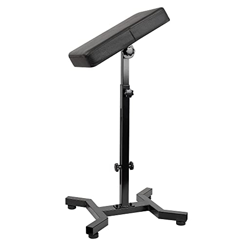 HUOXOU Tattoo Arm Rest, Tattoo Arm Rest Stand, Arm Rest Tattoo, Tattoo Armrest, Four-corner base Stability Strongly, Adjustable Height, Thicken Soft Sponge Pad, Foldable Arm Rest Tattoo for Artist