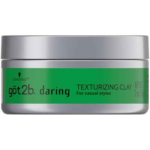 got2b Daring Texturizing Clay, 2 Fl Oz, Matte Finish and High Hold Styling Hair Clay For Men and Women, Non-Greasy, Non-Sticky Hair Texturizer for Short to Medium Hair