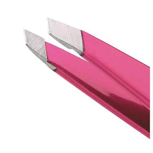 Tweezerman Mini Slant and Point Tip Tweezer - Tweezers Set for Eyebrows, Facial Hair, Ingrown Hairs