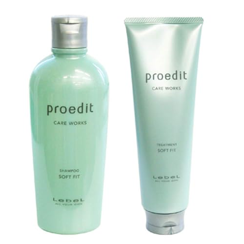 Lebel Proedit Care Works Hair Shampoo 300ml & Hair Ttreatment 250ml Set - Soft Fit