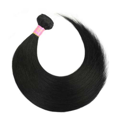 30 Inch One Bundle Human Hair Straight 12A 100% Unprocessed Brazilian Virgin Human Hair Bundles Weave Straight Hair Extension Natural Black