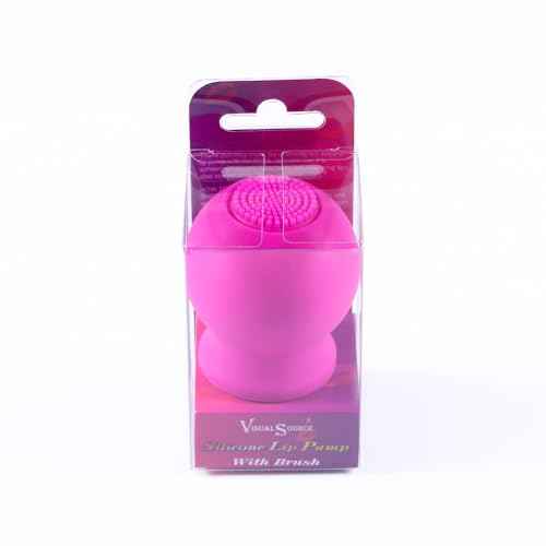 Lip Plumper Device With Face Clean Massage Brush Soft Lip Plumping Quickly Natural Pout Mouth Plumping Tool Beauty Pump Sexy Lip Bigger Mouth Lips Enhancer Lip Plumper Tool (Purple)