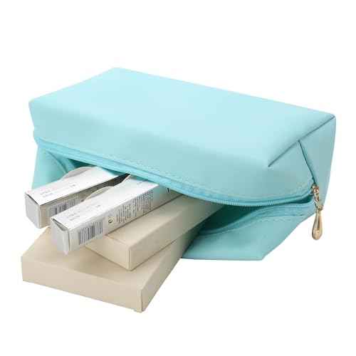Bridesmaid Proposal Gifts Letter Cosmetic makeup bag bulk for Wedding Party Favors Bachelorette party decorations Toiletry Organizer Bag Makeup Case Gift (6, sage green)