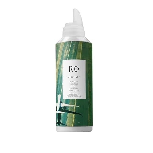 R+Co Aircraft Pomade Mousse | Lightweight Mousse for Texture, Volume & Definition | Anti-Frizz Hair Styling Foam for Tousled, Lived-In Looks | Vegan, Cruelty-Free & Paraben-Free