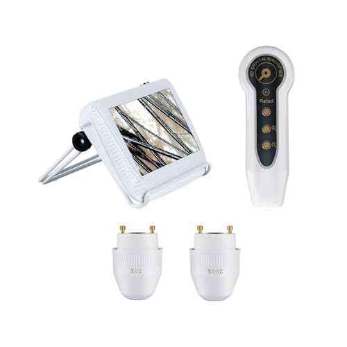 Skin Hair Analyzer,Scalp Hair Follicle Detector 5Inch LCD Screen Digital Skin Diagnosis Scanner System,Rechargeable Hair Analyser 50/200 Times Magnification