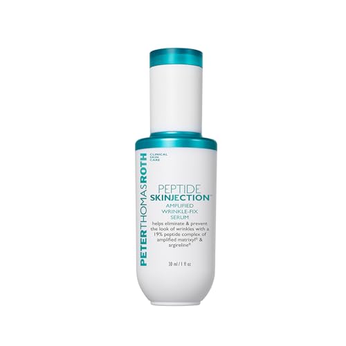 Peter Thomas Roth | Peptide Skinjection¢â Amplified Wrinkle-Fix Serum, Clinically Proven Refillable Serum for Anti-Aging and Loss of Firmness, Matrixyl and Argireline, For All Skin Types