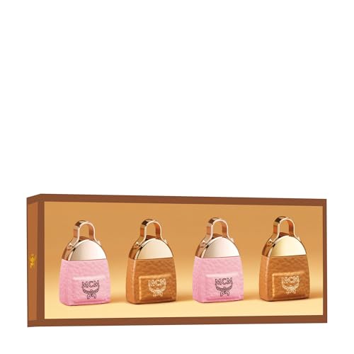 MCM Eau de Parfum Mini Compact 4 Piece Gift Set - 2 x Mini Splash 0.23 Fl. Oz. and 2 x CRUSH Mini Splash 0.23 Fl. Oz