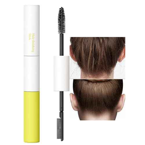 BestLand Double-Head Hair Finishing Stick ? Non-Greasy Flyaway Tamer with Mascara Brush & Comb Tip, Styling Gel Wax Stick for Bangs & Baby Hair Control