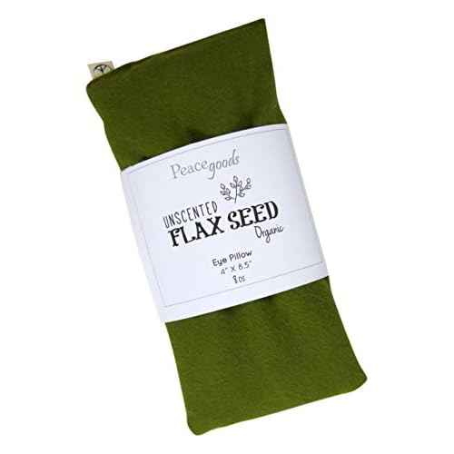 Unscented Flax Organic Eye Pillow -Soft Cotton 4 x 8.5 - choose from a rainbow of soothing colors - periwinkle blue purple
