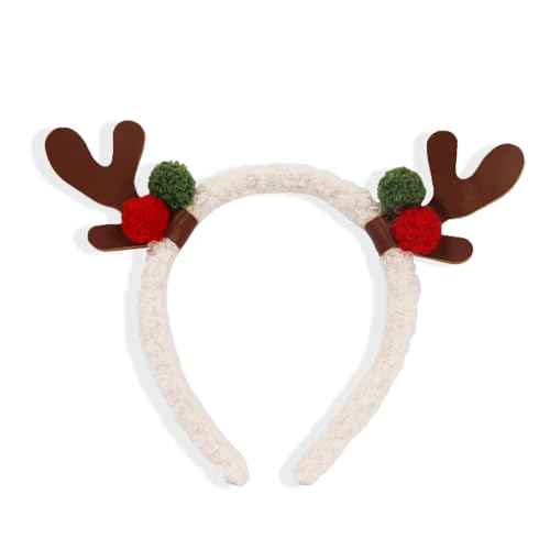 Christmas Headband Elk Antlers Christmas Accessories Holiday Headbands for Women Christmas Costume Accessory