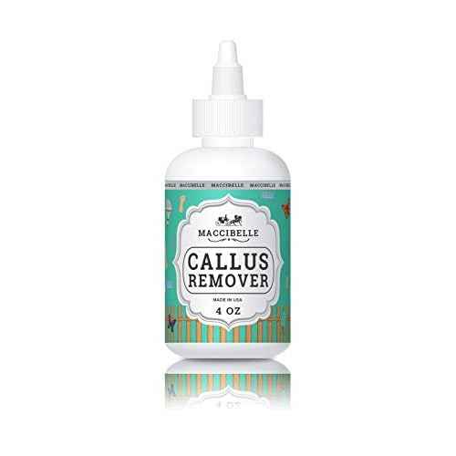 Maccibelle Callus Remover EXTRA STRENGTH For Feet, Professional Callus and Corn Eliminator Liquid Gel 4 oz (1 Bottle)