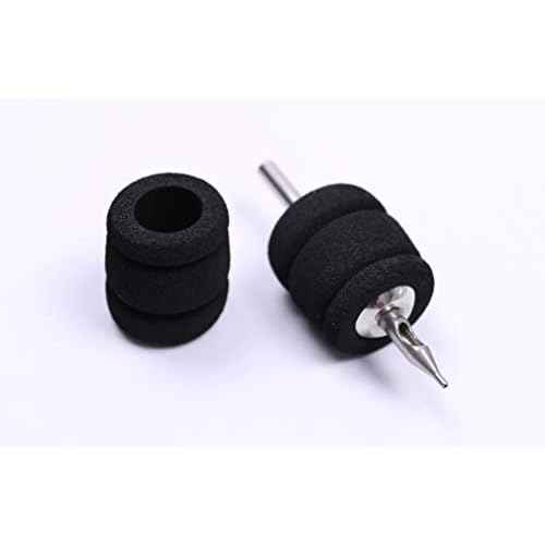 Tattoo Foam Grip Cover for Any 1 Inch Tube, 20pcs (Black)