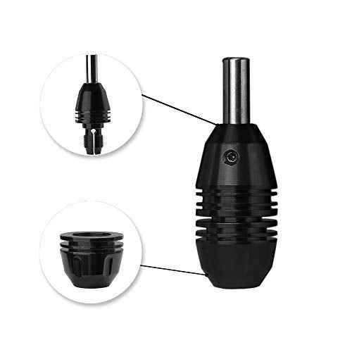 ATOMUS 24mm Tattoo Grip Handle - Aluminum Screw Lock Tattoo Needle Grip 2mm Thread - Non Slip Tattoo Machine Grip for Artists