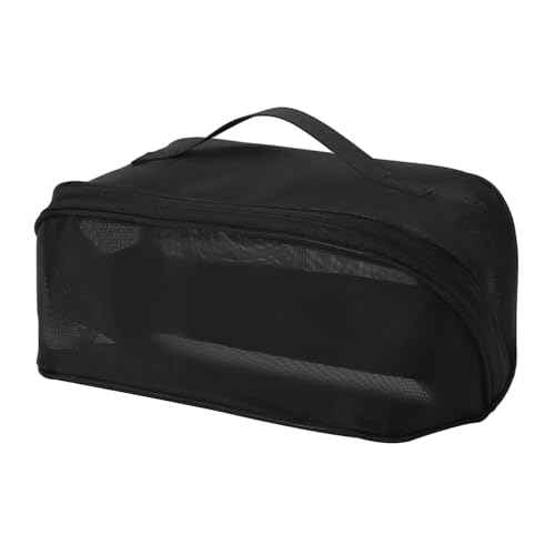 Travel Makeup Bag,Large Capacity Cosmetic Bags for Women,Toiletry Bag Make up Organizer with Divider and Handle(Black)