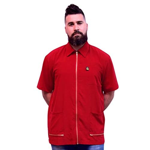 King Midas Professional Hair Barber Jacket - Ultra Lightweight Barber Jacket - Short Sleeves Salon Smocks