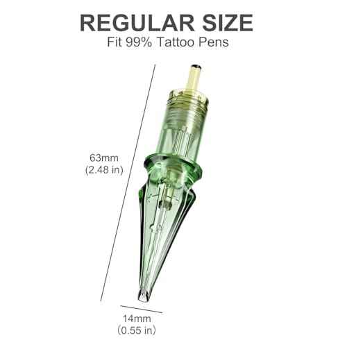 Tattoo Cartridge Needles,Solong Pro 20Pcs Disposable Tattoo Needles 1207 Round Liner X-Taper Tattoo Needle Cartridge(1207RL) EN01S-20-1207RL-X