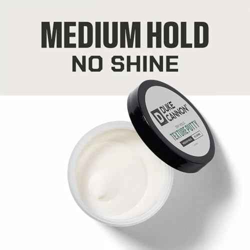 Duke Cannon Dry Hold Texture Putty ? Medium Hold, No Shine Hair Styling Paste for Men, 4.6 oz