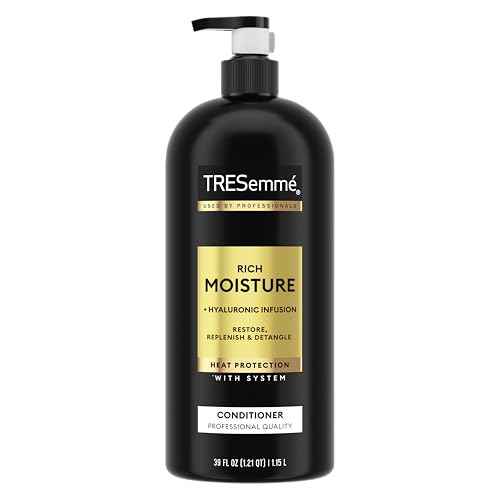 TRESemm? Rich Moisture Moisturizing Conditioner with Pump for Dry Hair Formulated With Pro Style Technology 39 Fl Oz