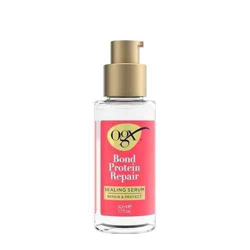 OGX Repair & Protect Bond Protein Repair Sealing Hair Serum, Formulated without Parabens, Frizz Treatment, 1.7 fl. oz