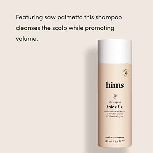 hims Thick Fix Hair Thickening Shampoo & 5% Minoxidil Treatment Foam Set - Hair Loss Treatment for Men - Moisturizing, Color Safe Shampoo & Foam - 2 Count