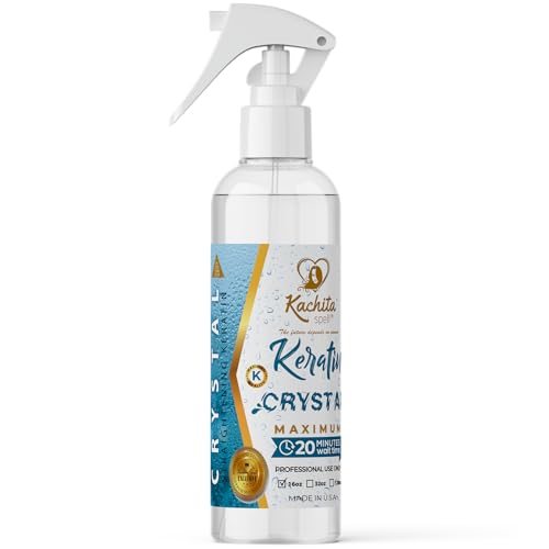NEW Keratin Crystal Maximum Kachita Spell 20 min Express HairTreatment long Lasting Blowout Professional Results Straightening and Smoothing Queratina Keratina 16 floz