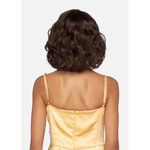 Vivica A. Fox HMBL-JARITA, Handmade & Hand-tied Wig with HD LACE, Supreme Human Hair Blend, Color 1B Off Black