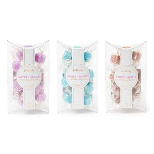 Bonblissity Sugar Scrub Candy 36pcs, For Exfoliating Hands, Feet Turns into Lotions l Lavender Luxury, Ocean Mist, Vanilla Brown Sugar