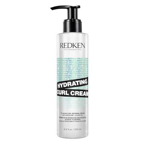 Redken Hydrating Curl Cream - 72 Hour Curl Definition, Heat Protection up to 450¡ÆF, Hydrates & Reduces Frizz, With Squalane & Jojoba Oil