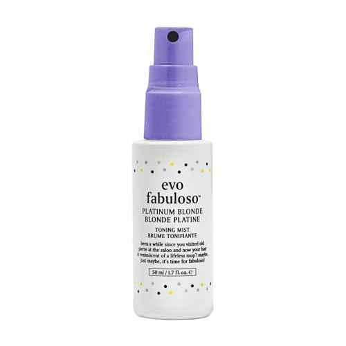 EVO Fabuloso Platinum Blonde Toning Mist - Platinum Hair Toner - Enhances Vibrancy, Neutralizes Yellow Tones