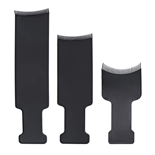 3pcs Highlighting Board Hair Coloring Kit Highlighting Boards with Teeth, Hair Dye Tools Highlighting-Paddle for Barber Salon Hairstylist