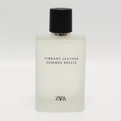 Zara Vibrant Leather Summer Breeze Perfume for Men Elegant Sophisticated Fragrance Perfect for Daily Wear Fresh Citrus Ginger Neroli Jasmine Tonka Bean Woody Eau de Parfum 100ml (3.38 fl oz)