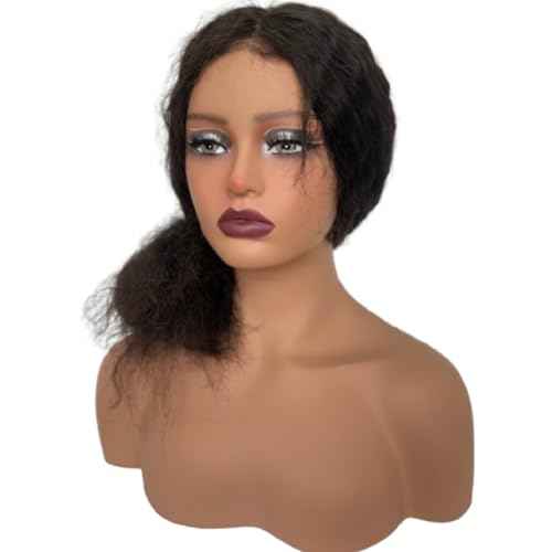 French Lace Frontal Hairpiece for men Natural Hairline V-Shape Replacement System Toupee for Men human hair #4