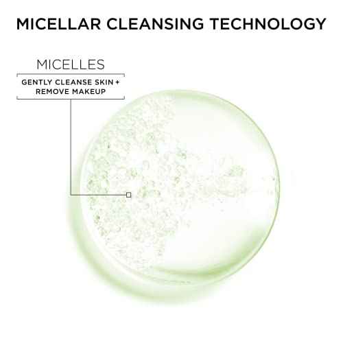 Garnier Micellar Water for Oily Skin, Facial Cleanser & Makeup Remover, Mattifying, For All Skin Types, Vegan, Cruelty Free, 13.5 Fl Oz (400mL), 1 Count