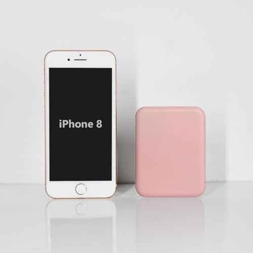 Kintion Pocket Mirror, 1X/3X Magnification LED Compact Travel Makeup Mirror with Light for Purse, 2-Sided, Portable, Folding, Handheld, Small Lighted Mirror for Gift, Pink