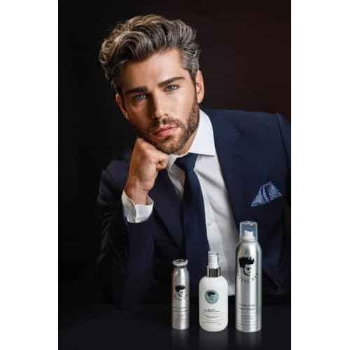 Avenue Man Sea Salt Spray for Men - Texturizing & Thickening Sea Salt Hair Spray for Men with Kelp and Brown Seaweed Extract - Paraben, Sulfate-Free - Add Volume and Texture Beach Hairspray 6.76 Oz