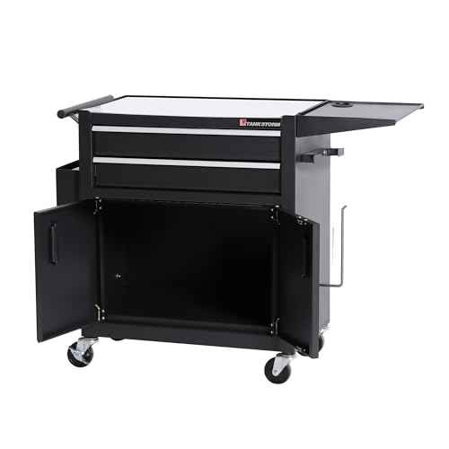 Tattoo Cart, TZ12W, Black Steel