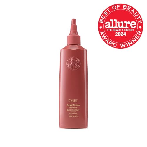 ORIBE Bright Blonde Radiance & Repair Treatment | Purple Toning Restorative Treatment | Brighten, Strengthen, and Restore Color-Treated Blonde Hair