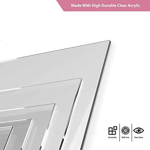 Boxup Makeup Organizer - 3 Drawers Holder And Skin Care Desk Accessories, Cute Small Beauty Cosmetics Table Organizers For Women & Teen Girls, Pretty Lip Stick Gloss Storage Stand