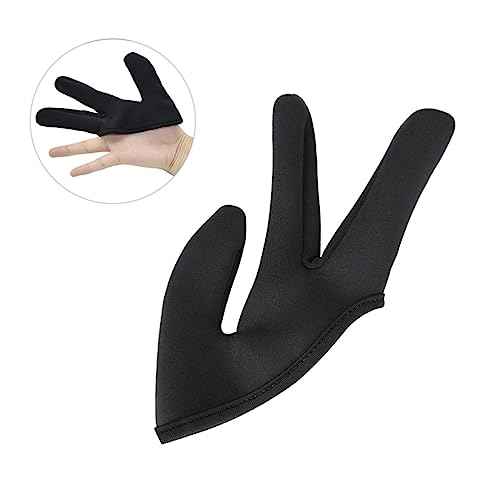 NOLITOY 2pcs Three Finger Heat Resistant Gloves for Hair Styling Curling and Straightening Finger Covers for Safe Hairdressing for Salon Use