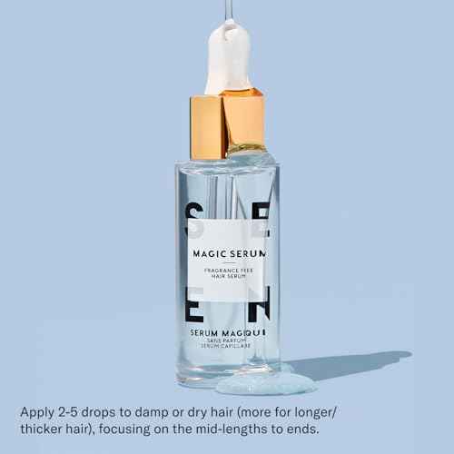 SEEN Magic Serum, Fragrance Free - Non-Comedogenic & Sulfate-Free Hair Serum- Anti Frizz- Dermatologist-Developed - Safe for Sensitive, Eczema & Acne Prone Skin